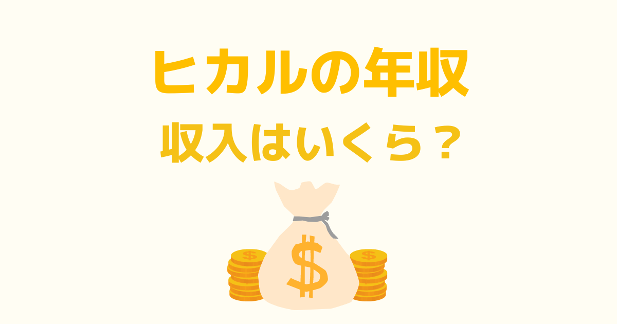 ヒカルの年収はいくらですか？